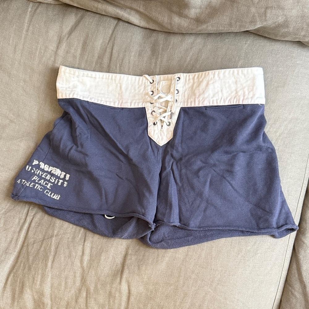 Ralph Lauren Blue and White Athletic Shorts
